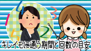 キレイモに通う期間と回数の目安～卒業までは1年半～3年の範囲が多い～