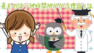 産毛のほうが濃い毛よりも時間がかかる！？その理由とは